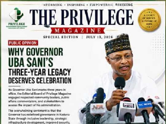Public Opinion: Why Governor Uba Sani’s Three-Year Legacy Deserves Celebration